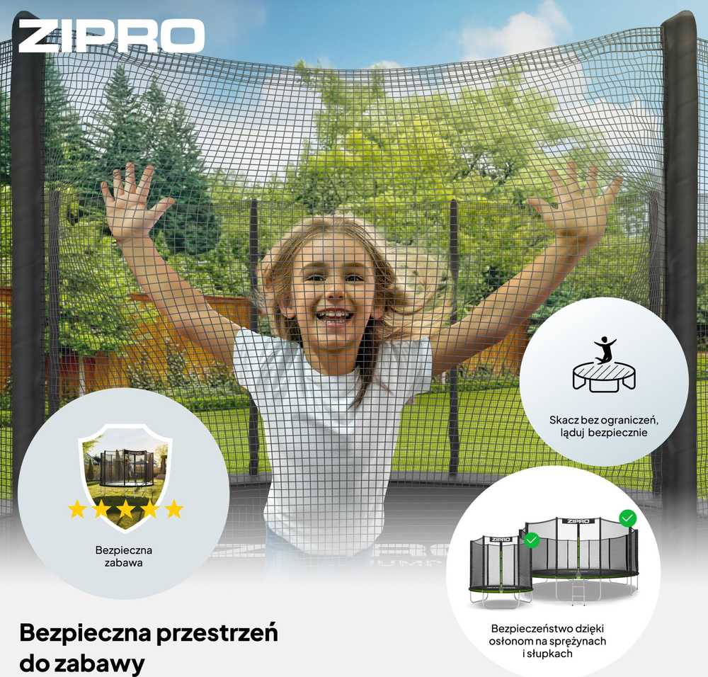 Zipro Pro OUT batutas su išoriniu tinklu 496 cm