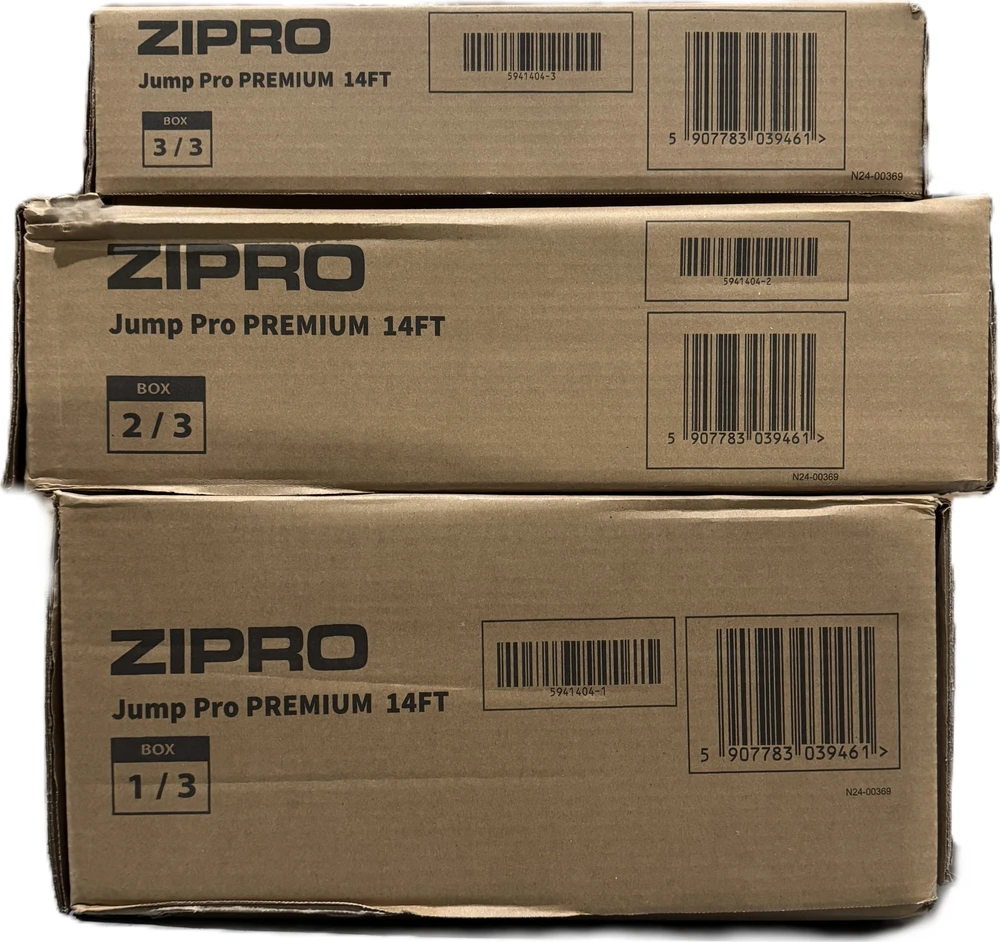 Zipro JumpPro Premium Batutas su vidiniu tinklu, 435cm