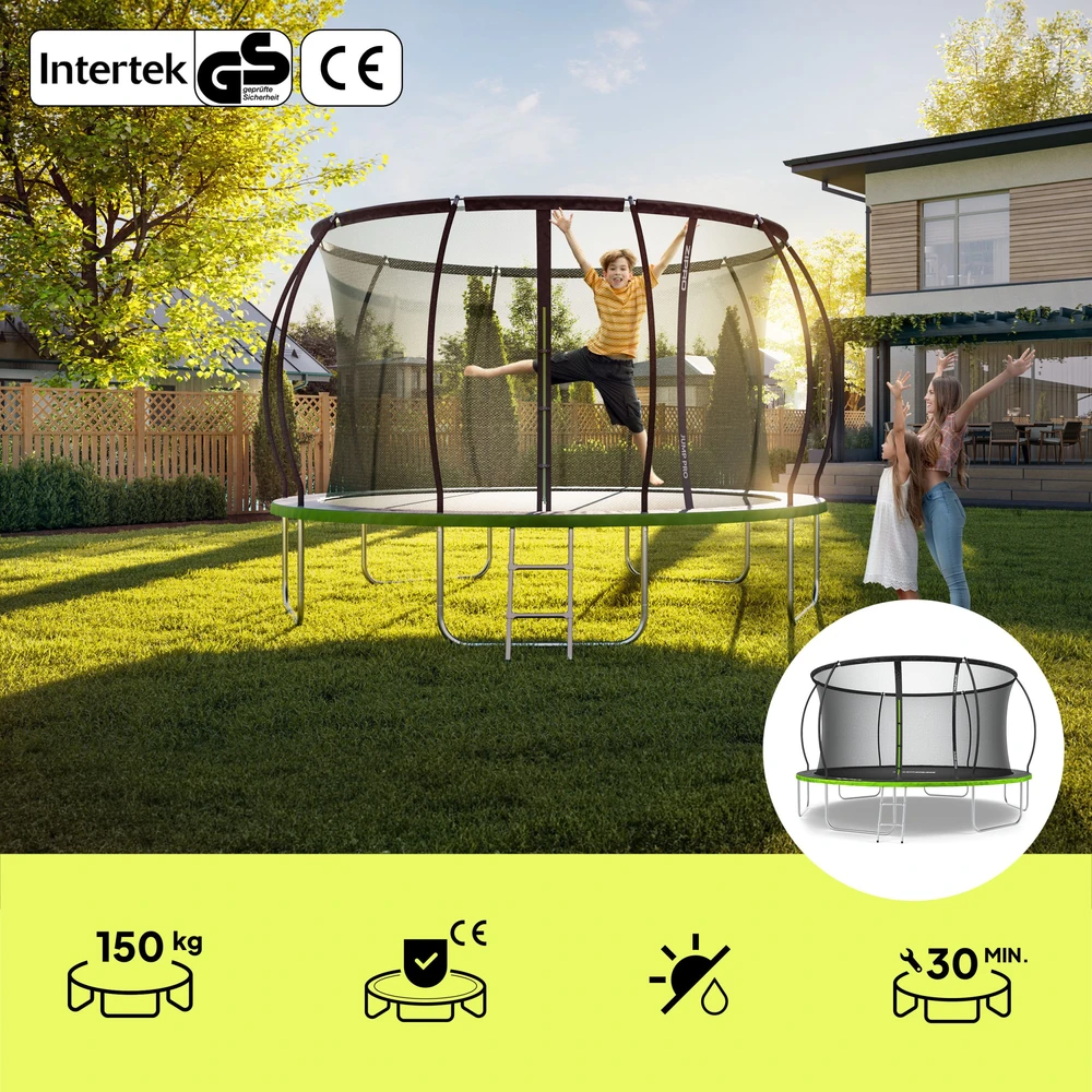 Zipro JumpPro Premium Batutas su vidiniu tinklu, 435cm