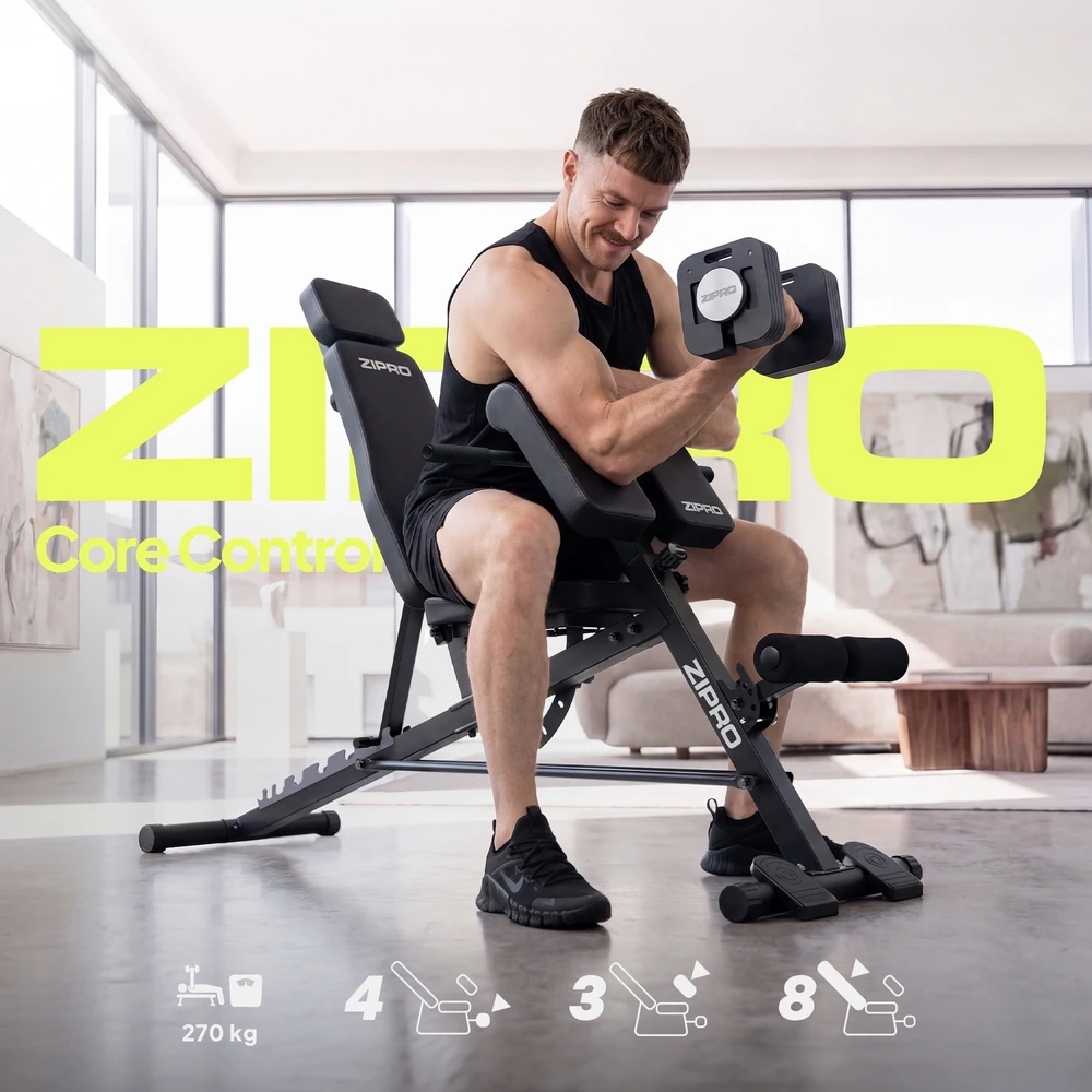 Zipro Core Control daugiafunkcis suolelis hanteliams su maldos suoleliu