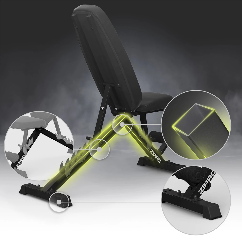 Zipro Jacked reguliuojamas treniruočių suolas