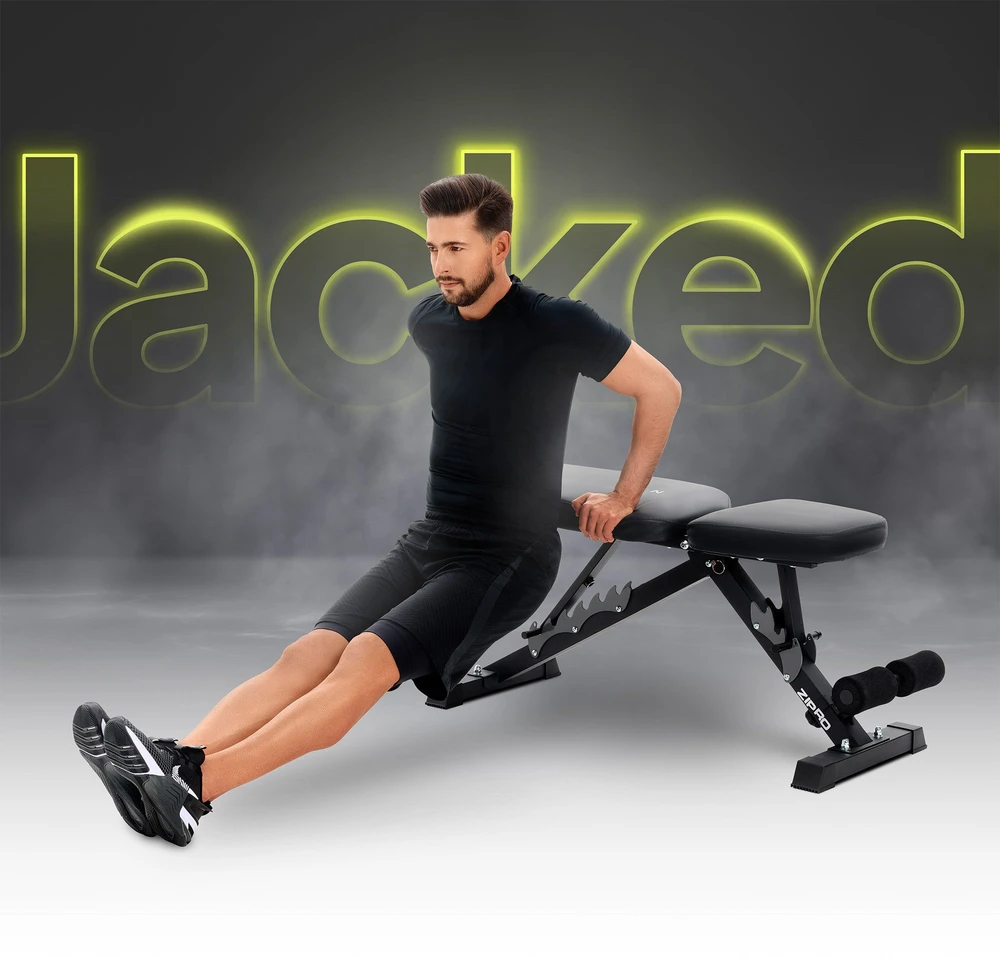 Zipro Jacked reguliuojamas treniruočių suolas