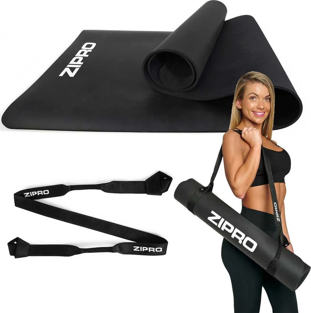 Zipro Mata Natural Rubber* 183x61x0,6 cm su paskiem do jogi