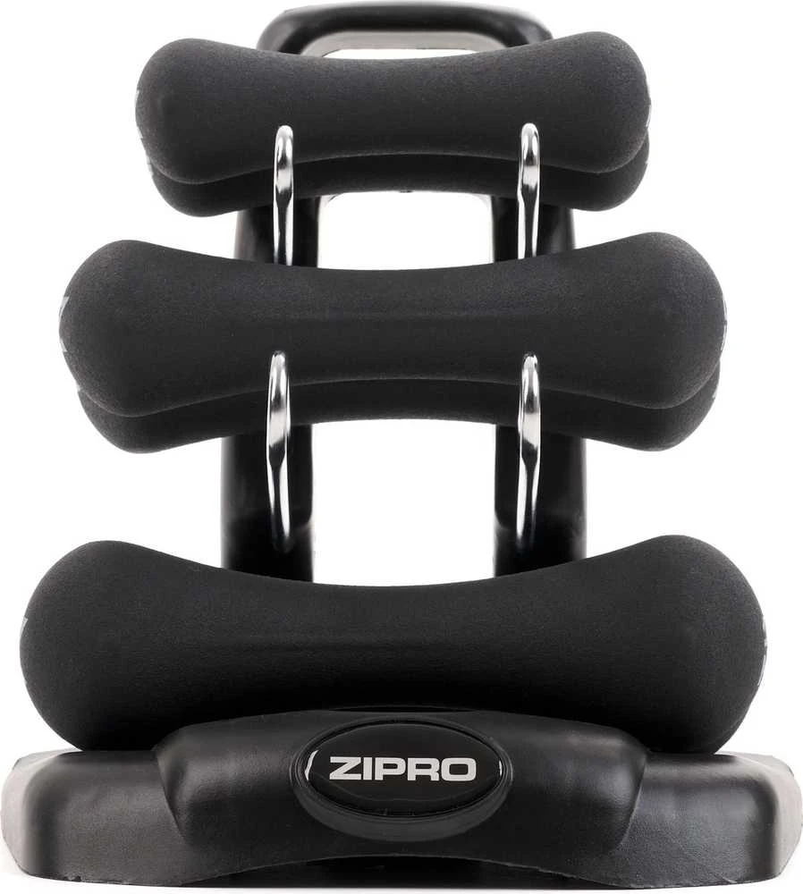 „Zipro“ neopreno hanteliai, 6 vnt., įvairūs svoriai pridedami