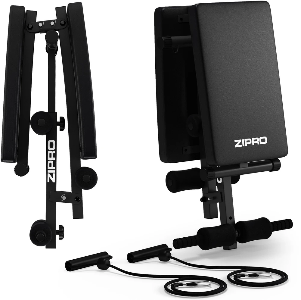 Zipro Sixbox Ławka skośna do ćwiczeń mięśni brzucha składana su regulacją