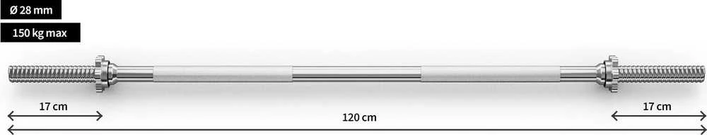 Zipro Gryf prosty 120cm 28mm
