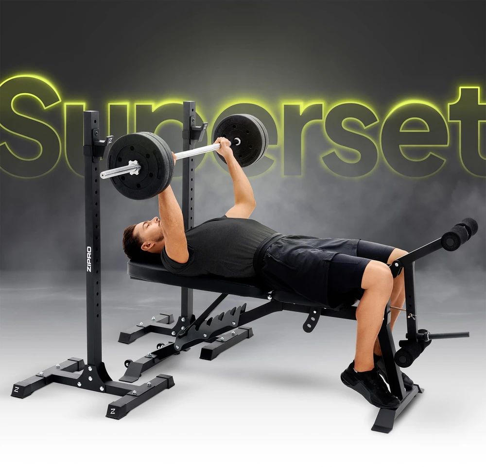 Zipro Superset treniruočių suoliukas su stovu