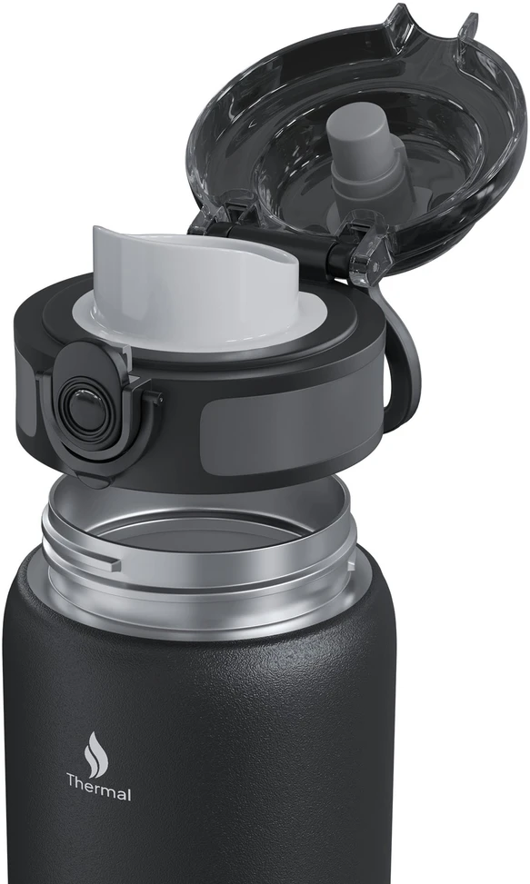 Zipro termosas 700 ml, nerūdijančio plieno, juodas
