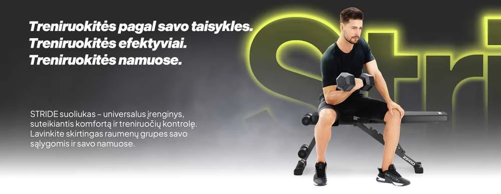 Zipro Stride suoliukas su besitreniruojančiu sportininku