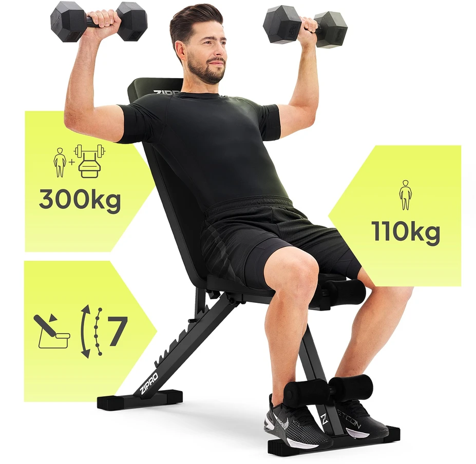 Zipro Treniruočių suoliukas „Stride“, juodas