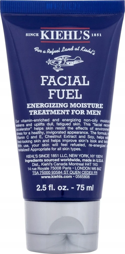 Kiehl´s Kiehl's Men Facial Fuel Energizing Moisture Treatment energizuojanti drėkinamoji priemonė vyrams, 75 ml