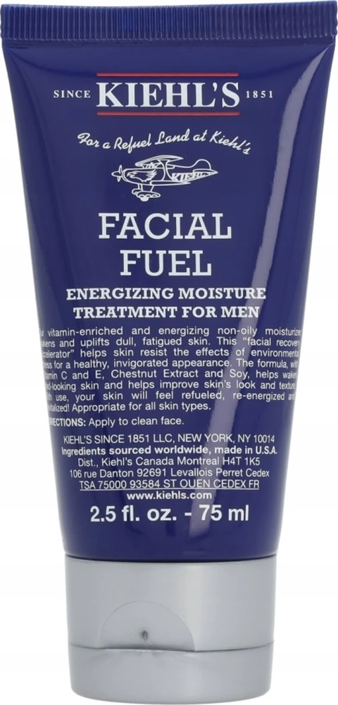 Kiehl´s Kiehl's Men Facial Fuel Energizing Moisture Treatment energizuojanti drėkinamoji priemonė vyrams, 75 ml