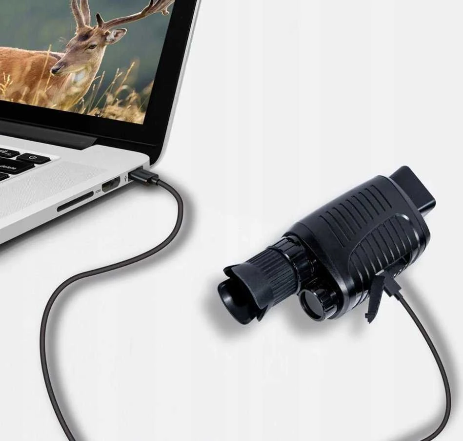 Žiūronai „Apexel“ naktinio matymo monoklis su IR priartinimu, 10x, 24 mm, IP56, LCD, 1,5 colio, nuotraukos, 10 megapikselių vaizdo įrašai, 1080p / Nv007