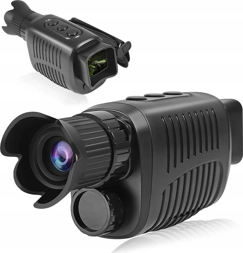 Žiūronai „Apexel“ naktinio matymo monoklis su IR priartinimu, 10x, 24 mm, IP56, LCD, 1,5 colio, nuotraukos, 10 megapikselių vaizdo įrašai, 1080p / Nv007