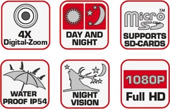 Žiūronai Braun Phototechnik Braun Night Vision 4.0 laikrodis