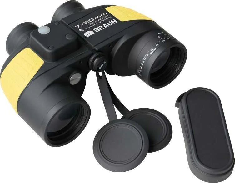 Žiūronai Braun Phototechnik Marine 7x50, geltoni