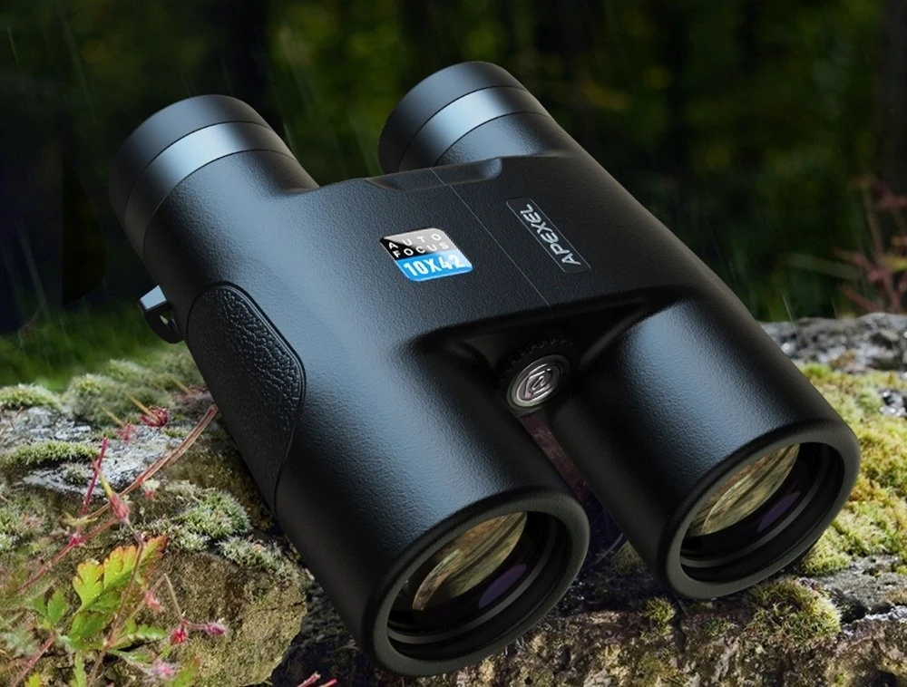 Apexel žiūronai 10x42 10x 42mm automatinio fokusavimo Bak4 Fmc HD sportiniai + Dėklas / Apl-rb10x42a (SB11894)