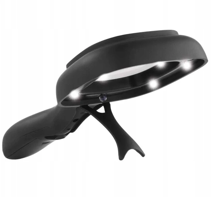 Emos Rankinis didinamasis stiklas, lupa su pašvietimu ir UV, 20lm, 5x LED + 1x UV, 1vnt.