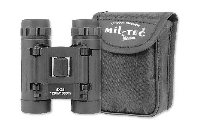 Žiūronai Mil-Tec Juodas COLLAPSIBLE BINOCULAR 8X21