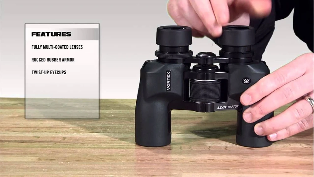 Žiūronai Vortex Optics Žiūronai Vortex Raptor 8.5x32