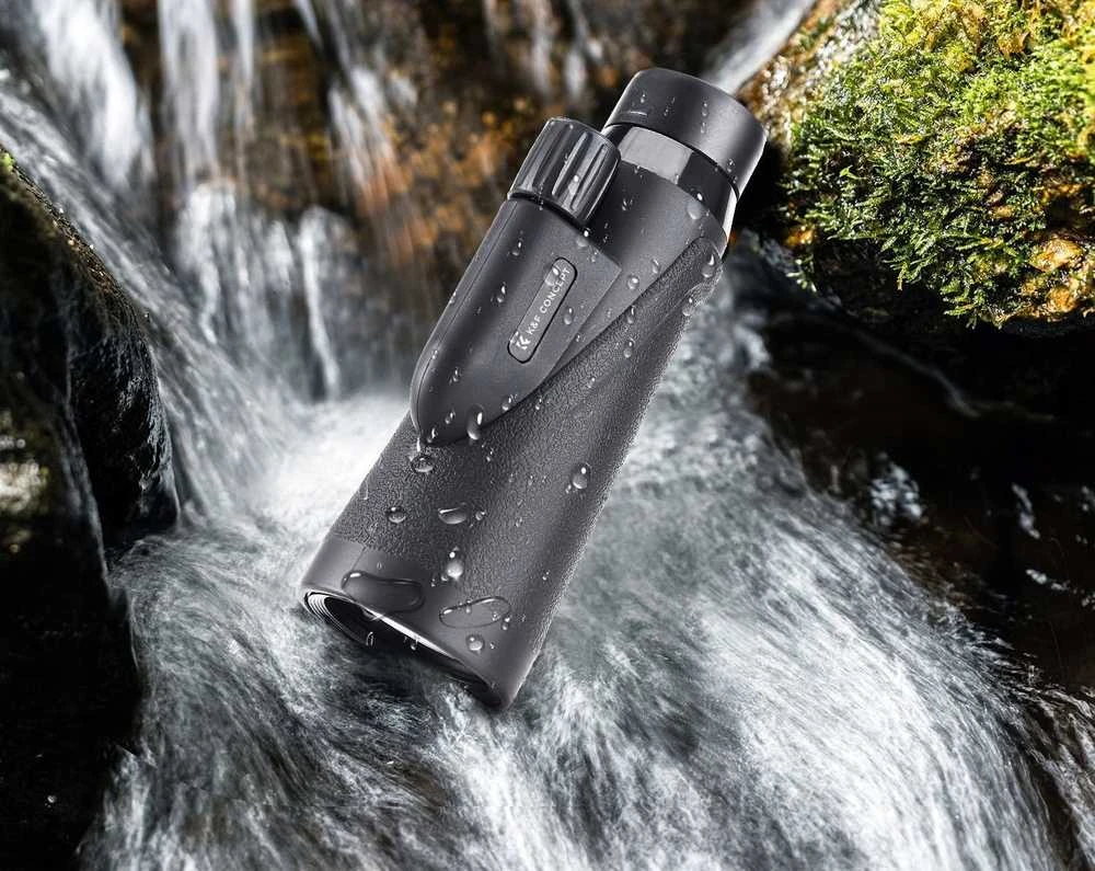 Žiūronai Luneta Kf Monokular Luneta K&F ZOOM 8x 42mm BaK4 IP68 + Dėklas Statyw Laikiklis na Telefonas