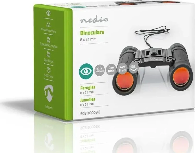 Nedis Žiūronai SCBI1000BK 8x21 Juodas (NEDISSCBI1000BK)