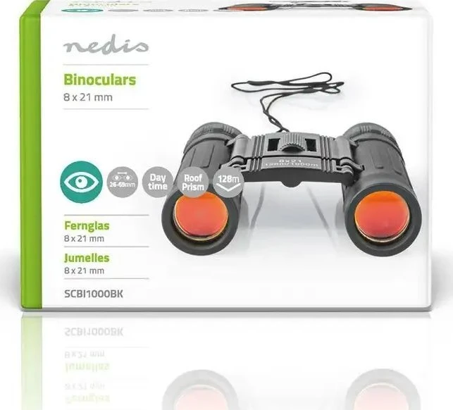 Nedis Žiūronai SCBI1000BK 8x21 Juodas (NEDISSCBI1000BK)