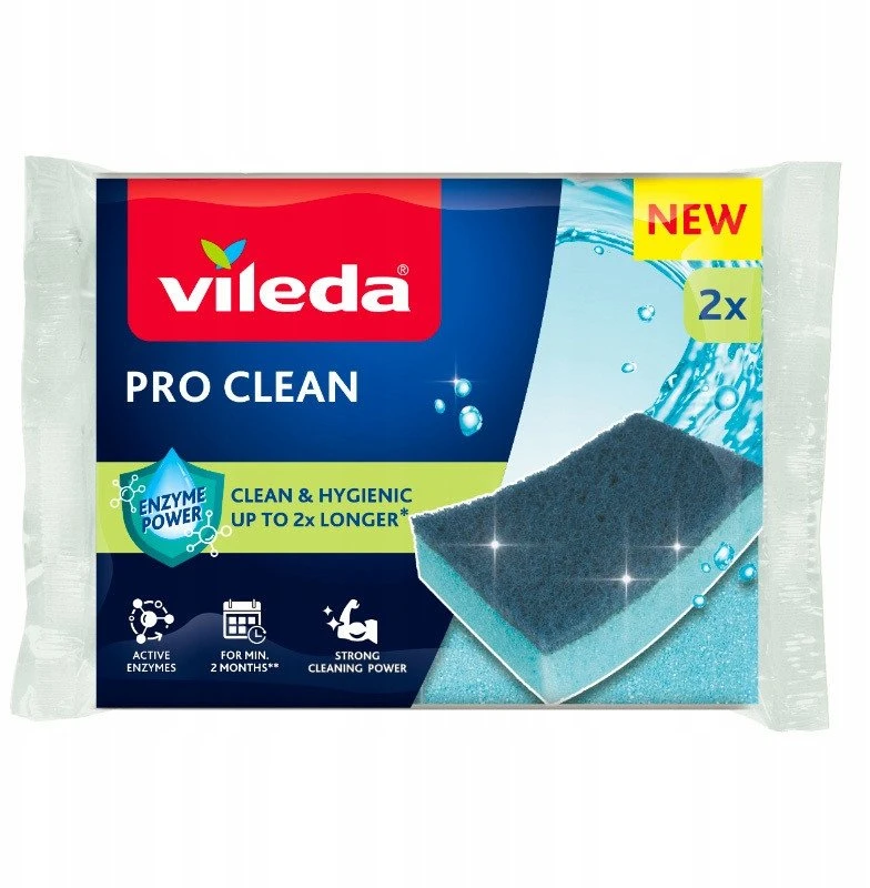 Viskozės šveitiklis su fermentais Vileda Pro Clean 2 vnt.