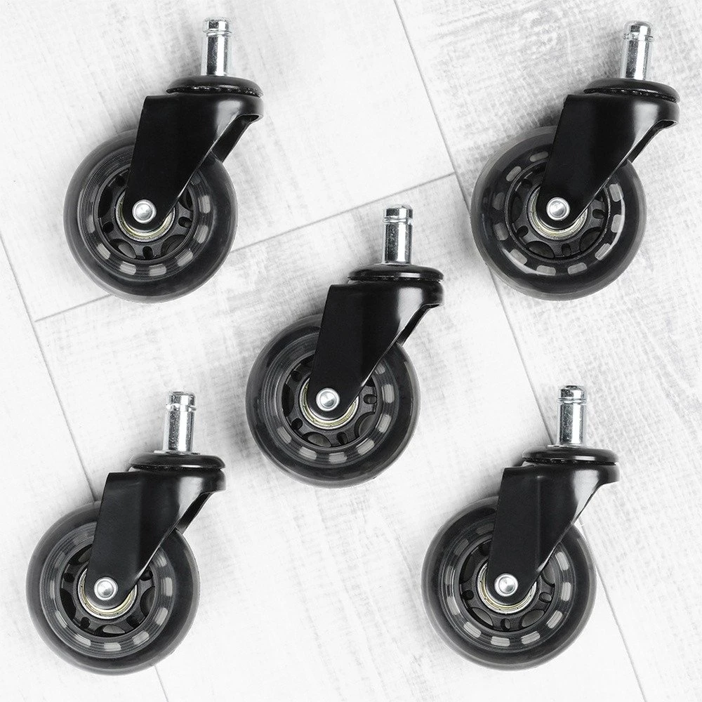 Zolta Vilde kėdės ratukai 6,3 cm / 10 mm 5 vnt.