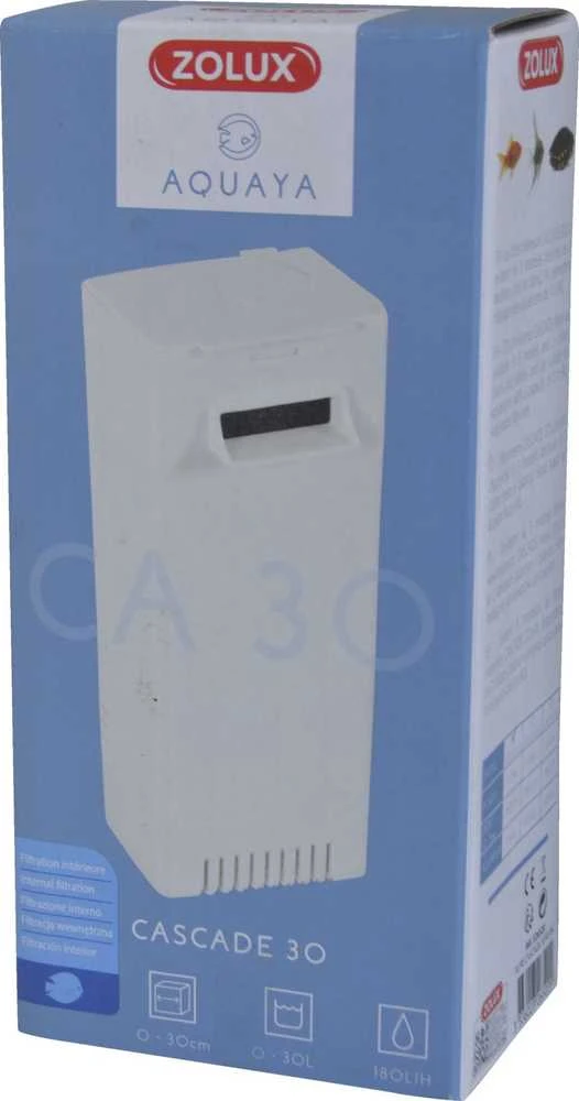 Zolux Aquaya vidinis akvariumo filtras su kaskados funkcija, 30 l, baltas