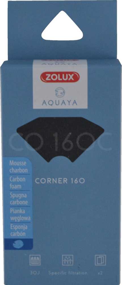 Akvariumo kampinis anglies filtravimo įdėklas Zolux Aquaya 160