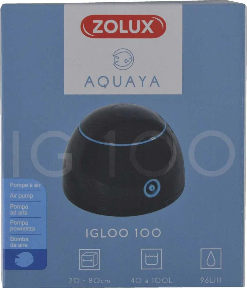 Zolux Efektyvus akvariumo oro tiekėjas Igloo 100, tylus veikimas, juodas