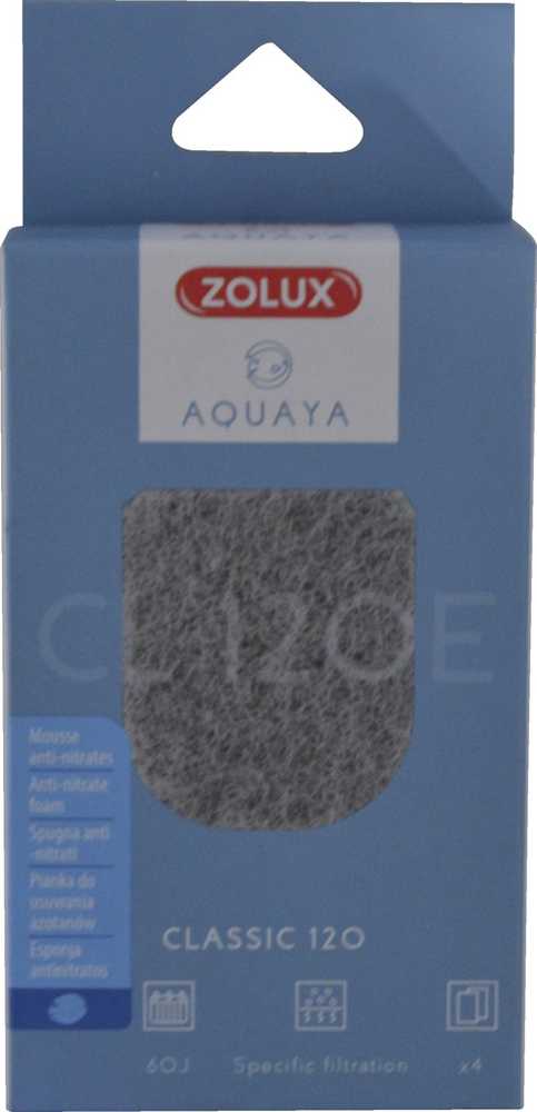 Zolux Aquaya nitratus mažinantis filtravimo įdėklas akvariumui „Classic 120“