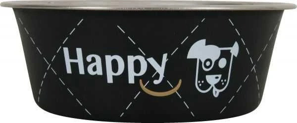 Zolux Dubenėlis šuniui Happy, metalinis, 800ml, juodas