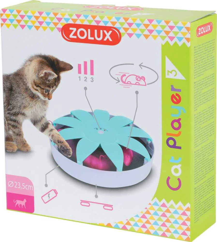 Elektroninis žaislas Zolux CAT PLAYER 3, baltas