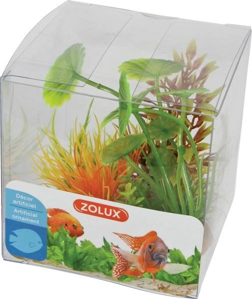 Zolux akvariumo augalų dekoracijų rinkinys, 4 vnt., žuvims
