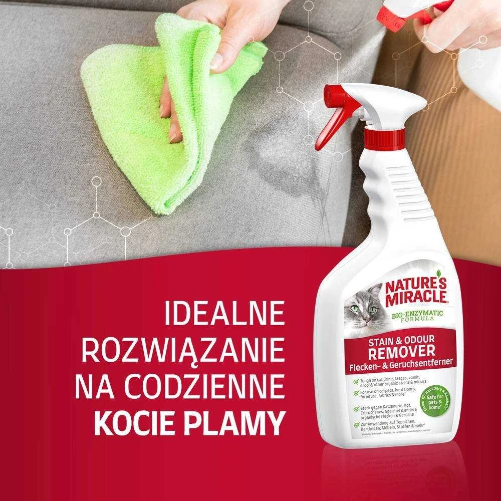 Valiklis kačių dėmėms ir kvapams šalinti Nature's Miracle Stain&Odour REM CAT MELON, 946ml