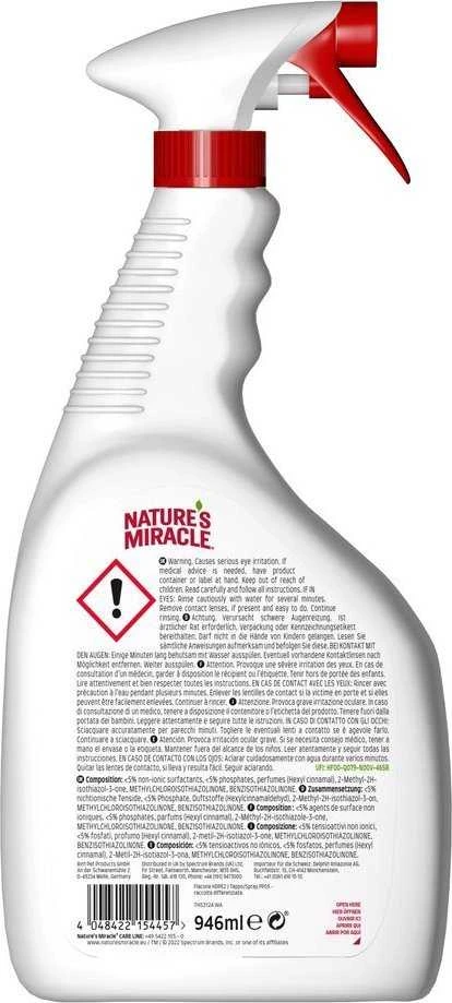 Valiklis kačių dėmėms ir kvapams šalinti Nature's Miracle Stain&Odour REM CAT MELON, 946ml
