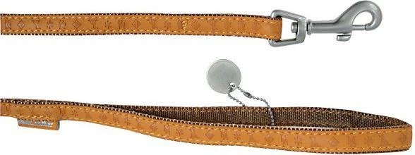 Zolux Smycz šuniui Mac Leather M 20mm/1.2m - kol. geltona