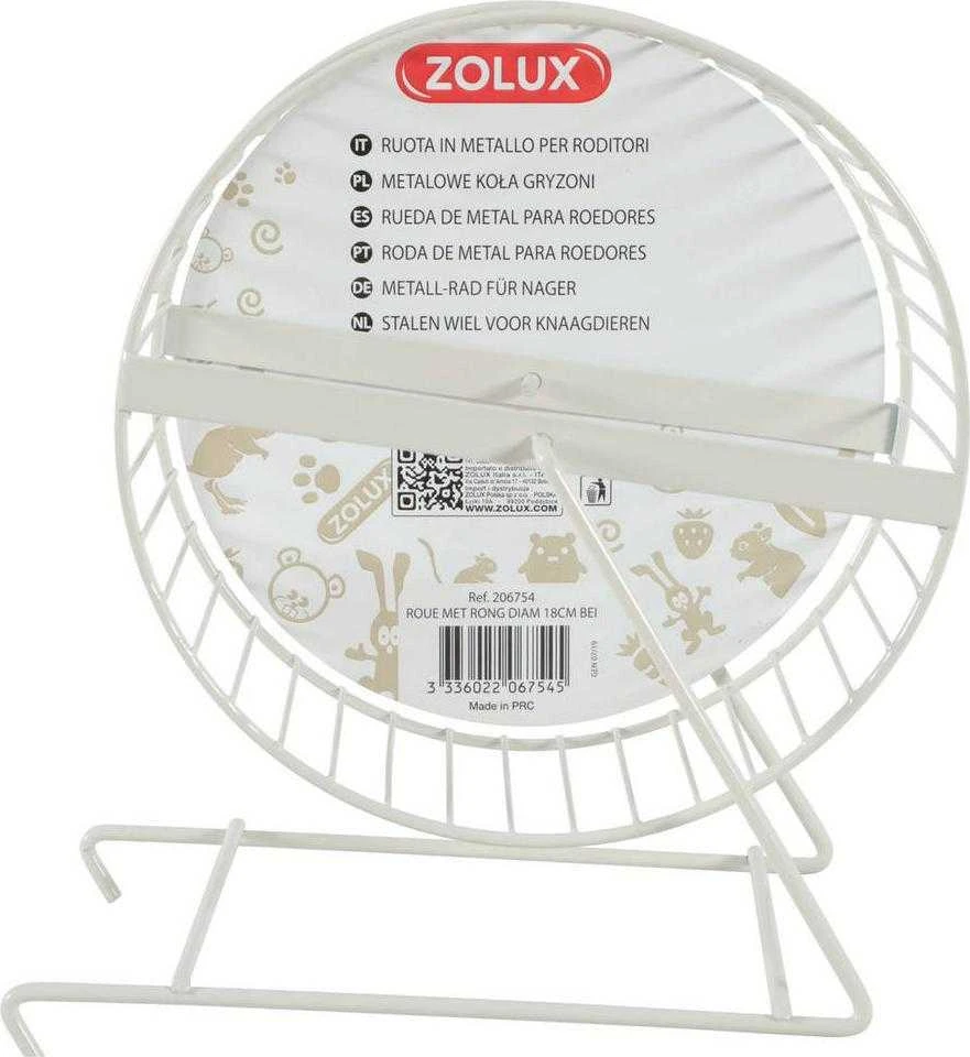 Zolux Ritė metalowy dla gryzonia 18 cm kol. smėlio spalva