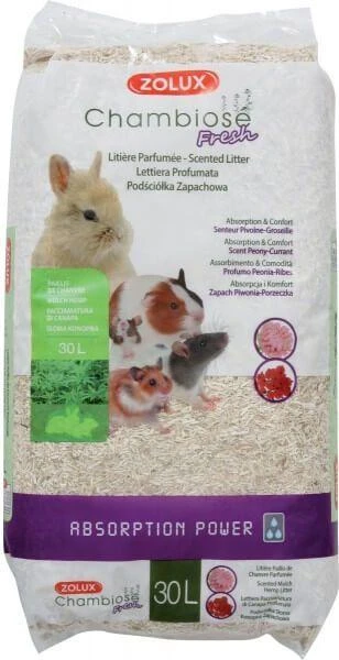 „Zolux“ patalynė triušiams ir graužikams, „Chambiose Fresh“, 30 l, serbentų