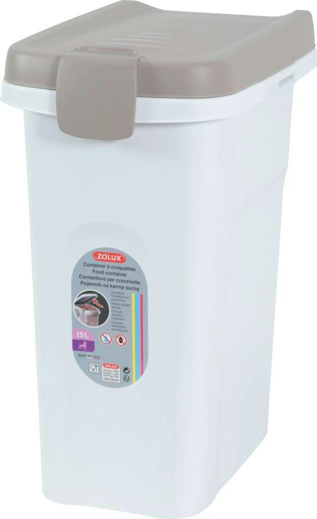 Stefanplast Zolux šuniui maisto indas 15 l 33x22x41 cm spalva balta/šviesiai ruda