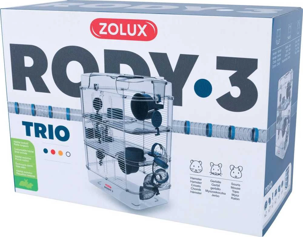Narvas graužikams Zolux RODY3 Trio, mėlynas