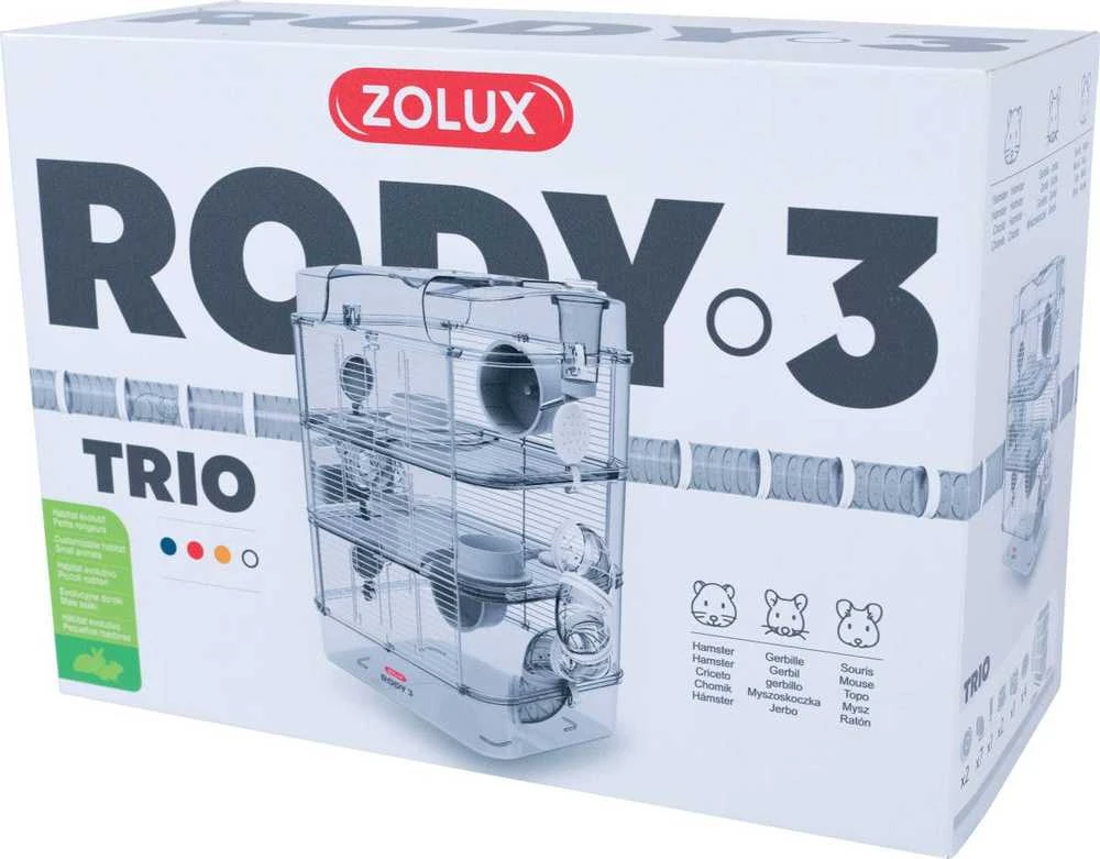 Narvas graužikams Zolux RODY3 Trio, baltas