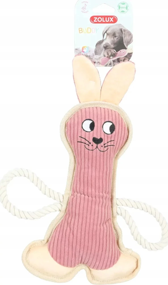 Zolux Zolux Žaislas šuniui Królik Buddy rožinė 33cm