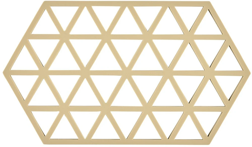 Zone Padėkliukas po lėkštėmis Triangles 24 cm Warm Sand (12430)
