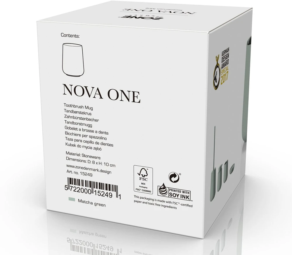 Zone Dantų šepetėlių stovas Nova One Matcha žalias 15249