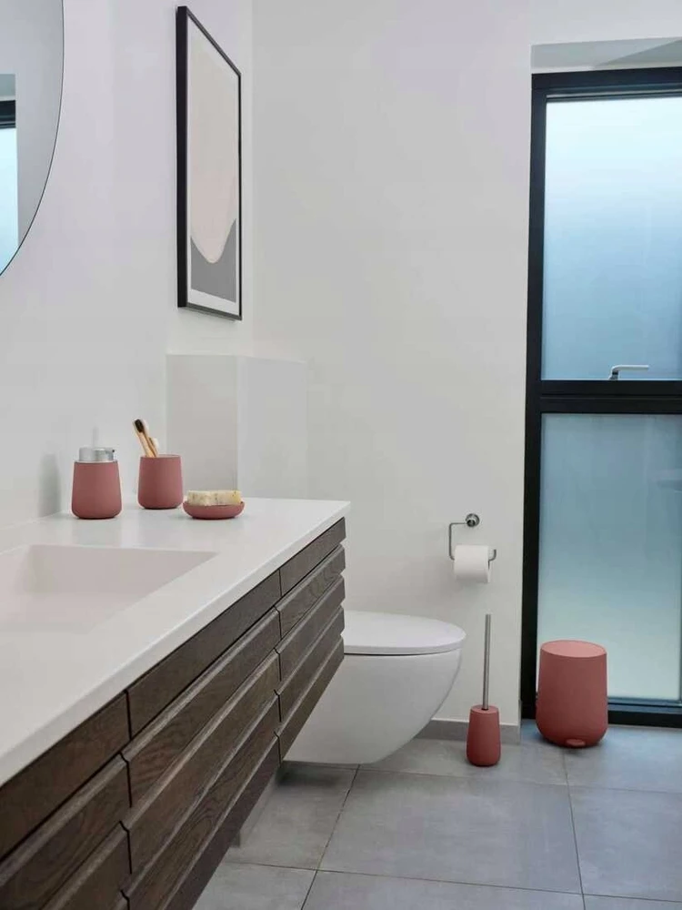 Zone Tualeto šepetys Peach Raudona Nova 33297