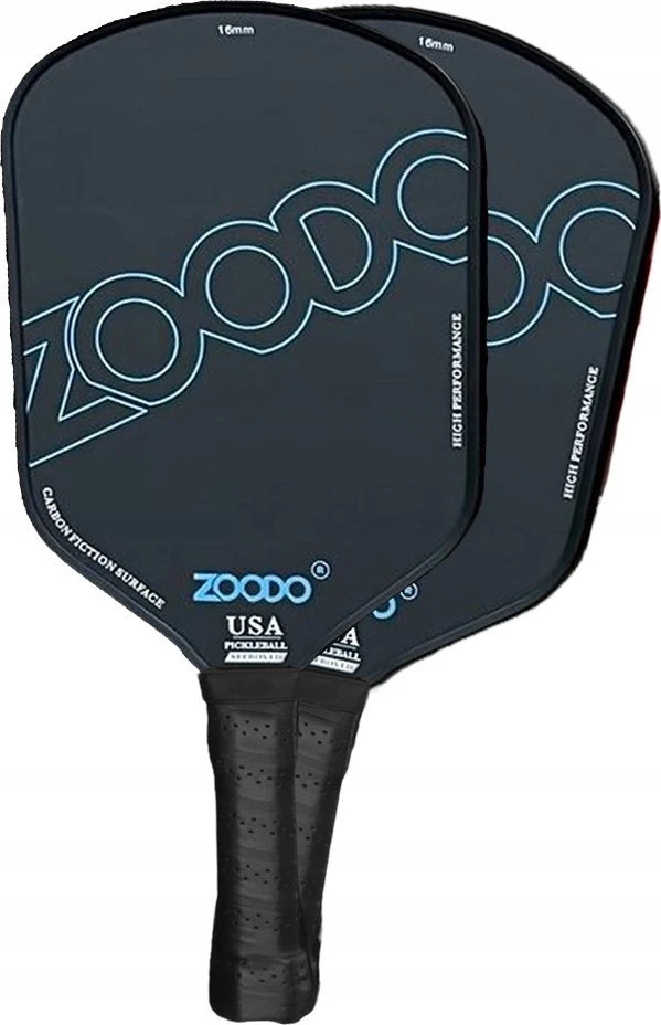 ZOODO rakečių pickleball rinkinys juodas P3 USAPA + 4 kamuoliai + krepšys JAV (ZD074568)