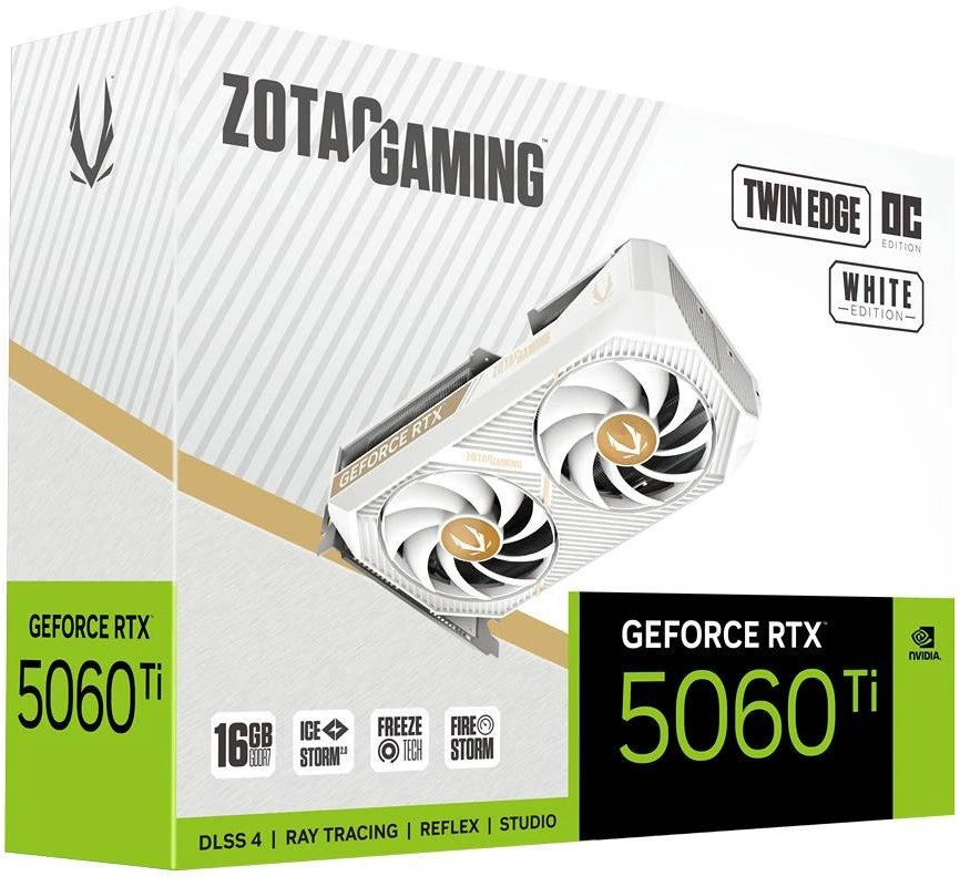 Zotac žaidimų vaizdo plokštė GeForce RTX 5060 Ti Twin Edge OC NVIDIA 16 GB GDDR7